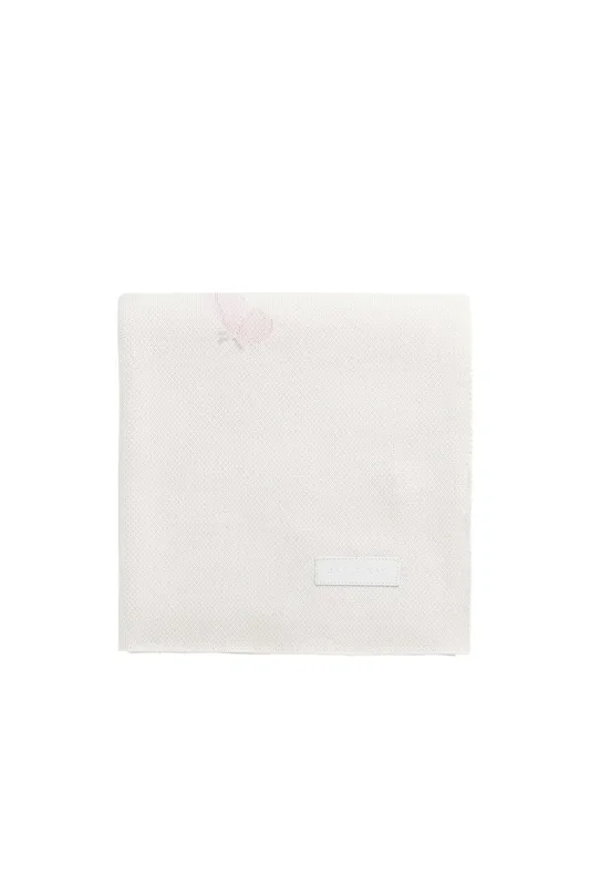 Cassie Jacquard Blanket – Egret