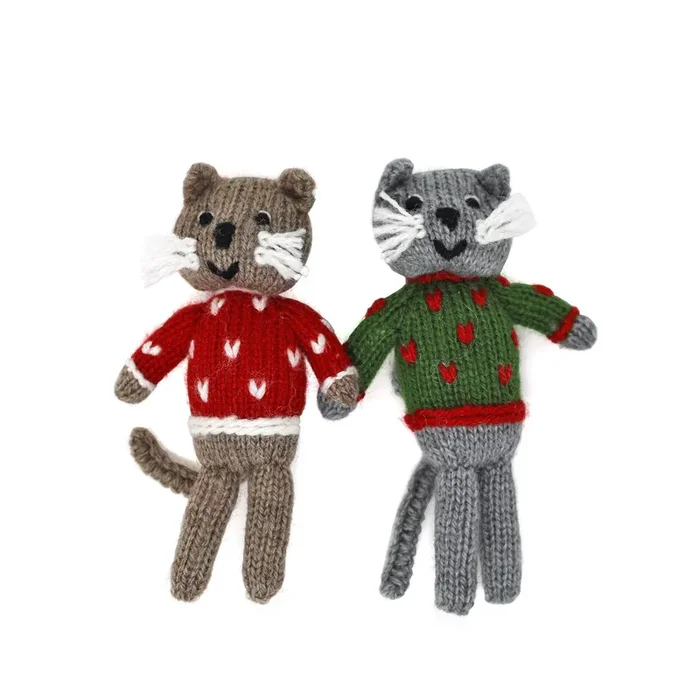 Cat Ornament- Set Of 2