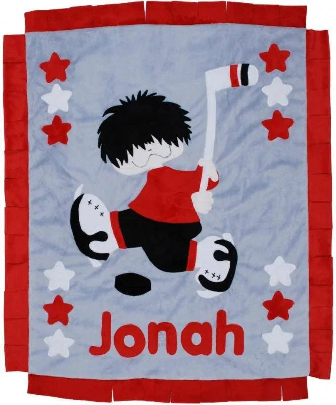 Check Mate Boogie Baby Crib Blanket with Trim