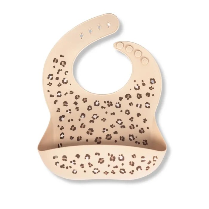 Cheetah Spots Silicone Bib