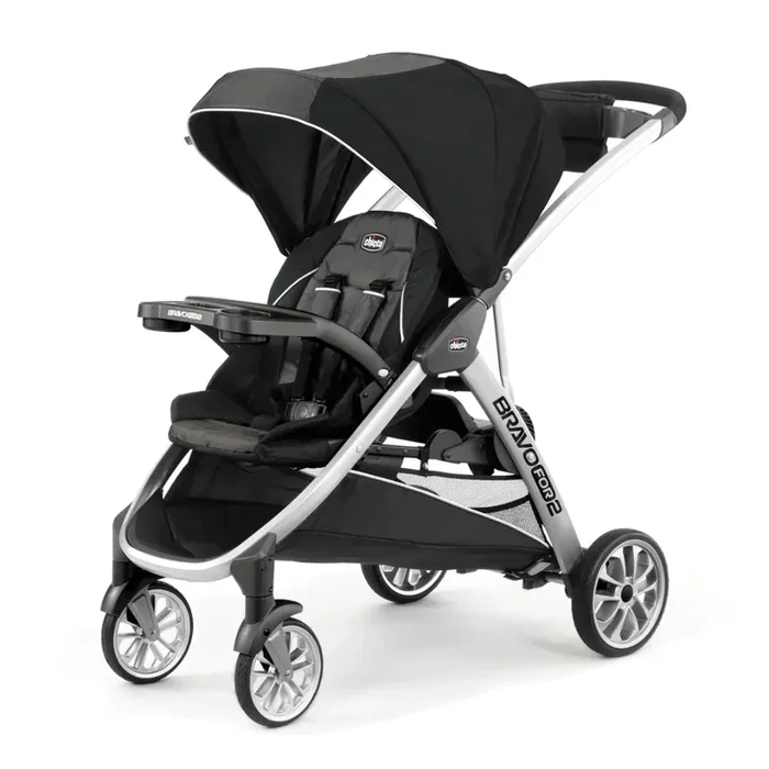 Chicco BravoFor2 Standing/Sitting Double Stroller – Iron (see description)