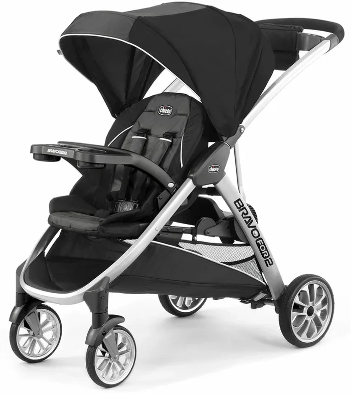Chicco BravoFor2 Standing/Sitting Double Stroller – Iron