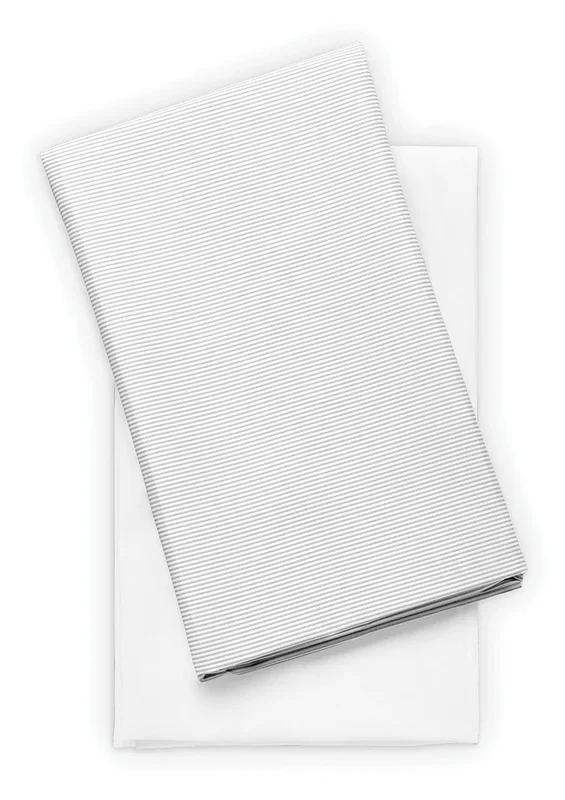 Chicco Dash Playard Sheets – White / Stripe