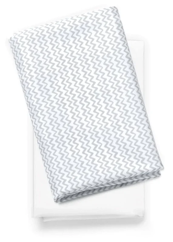Chicco LullaGo Anywhere Sheets, 2-Pack – White Doodle