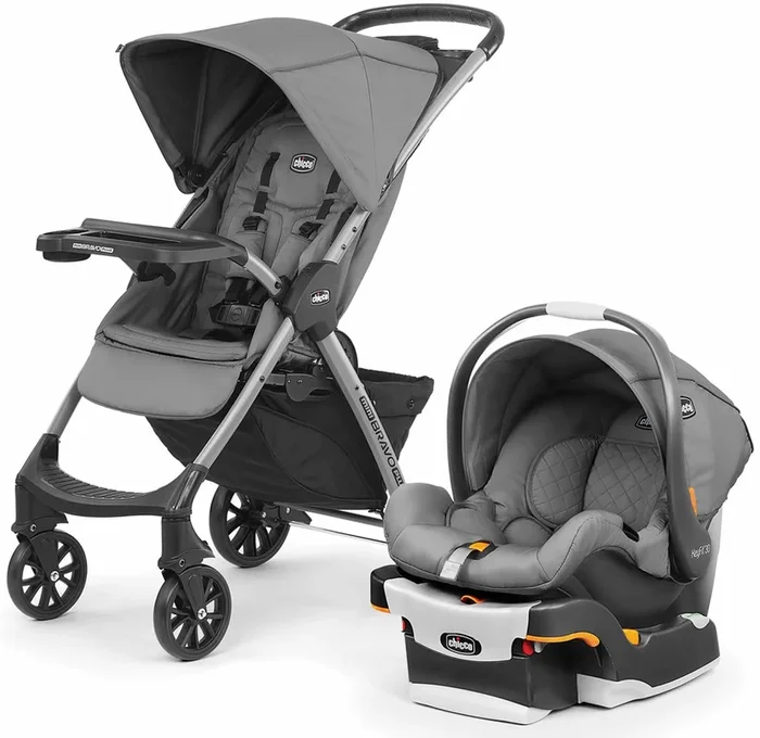 Chicco Mini Bravo Plus Travel System – Slate