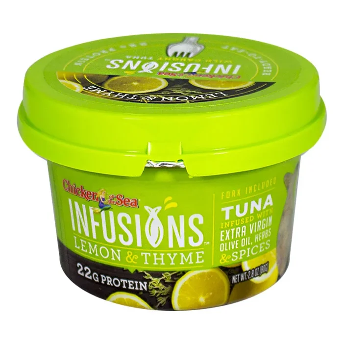 Chicken of the Sea Infusions Lemon & Thyme Tuna – 2.8 oz. w/Fork