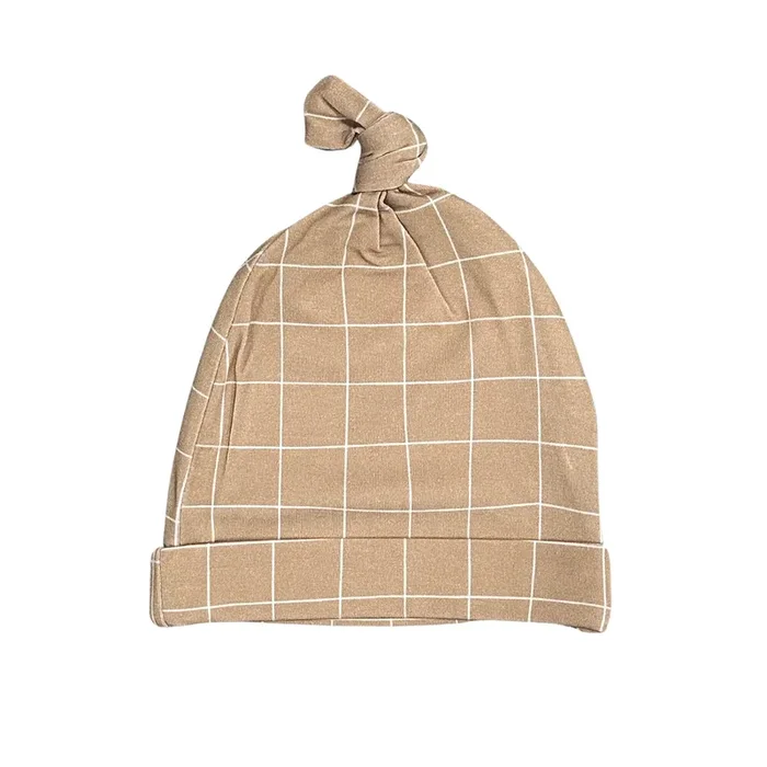 Cinnamon Cider Grid – Top-knot Hat