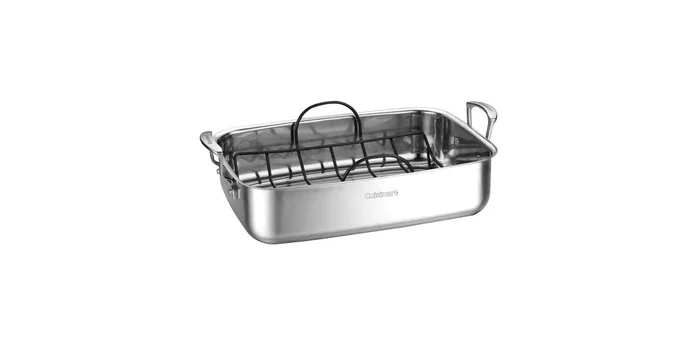 Classic 15″ Stainless Steel Roaster with Non-Stick Rack (See Description)