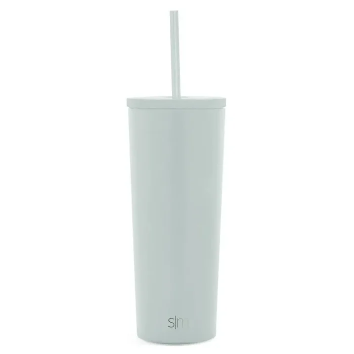 Classic 24oz Stainless Steel Lidded Tumbler – Seaglass Sage
