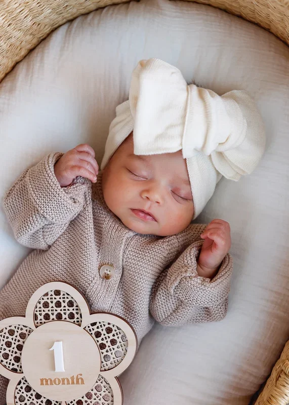 Classic Bow Headband – Cream