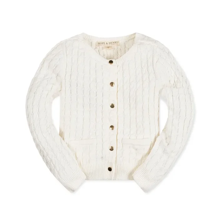 Classic Cable Organic Cardigan