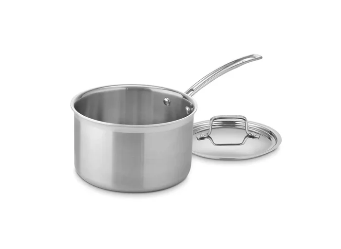 Classic MutliClad Pro 4qt Stainless Steel Tri-Ply Saucepan with Cover MCP194-20N – Silver: Dishwasher & Induction Safe