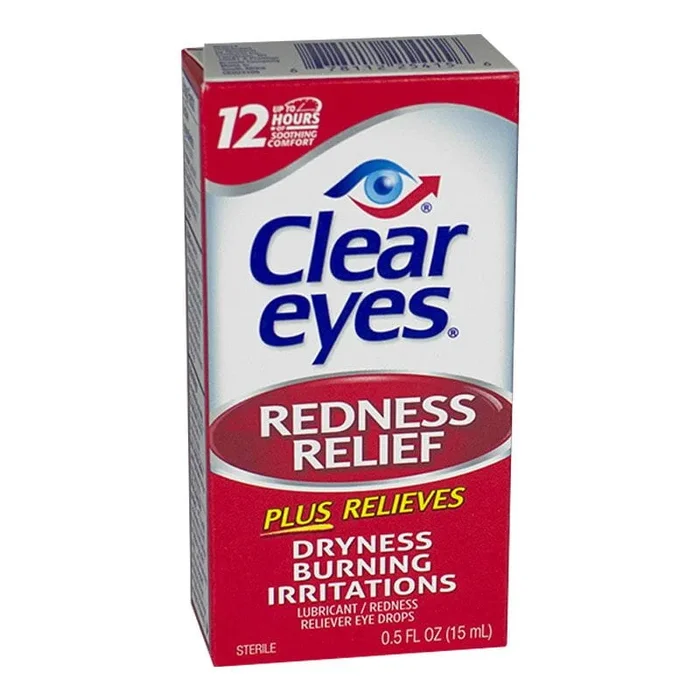 Clear Eyes 8 Hour Redness Relief Eye Drops – 0.5 oz.