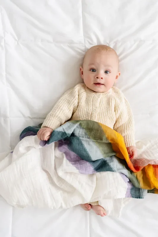 Clementine Kids Rainbow Connection Swaddle