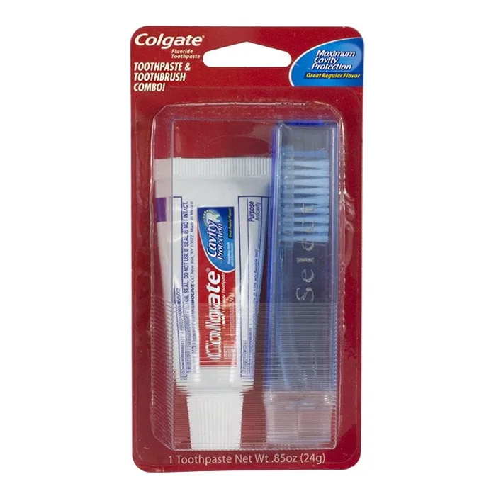 Colgate Paste & Travel Toothbrush – 0.85 oz. Carded