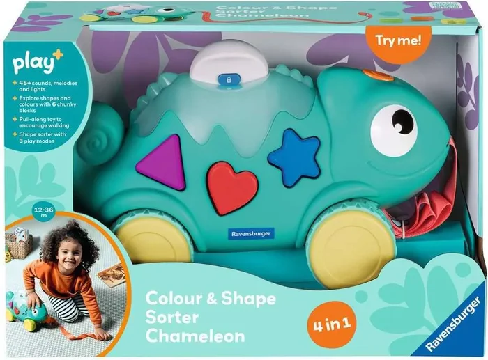 Color & Shape Sorter: Chameleon Ages 1-3