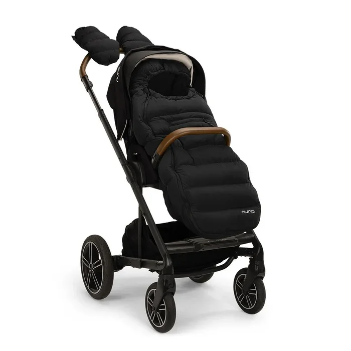 Conjunto de carrinho de inverno Nuna Footmuff em caviar