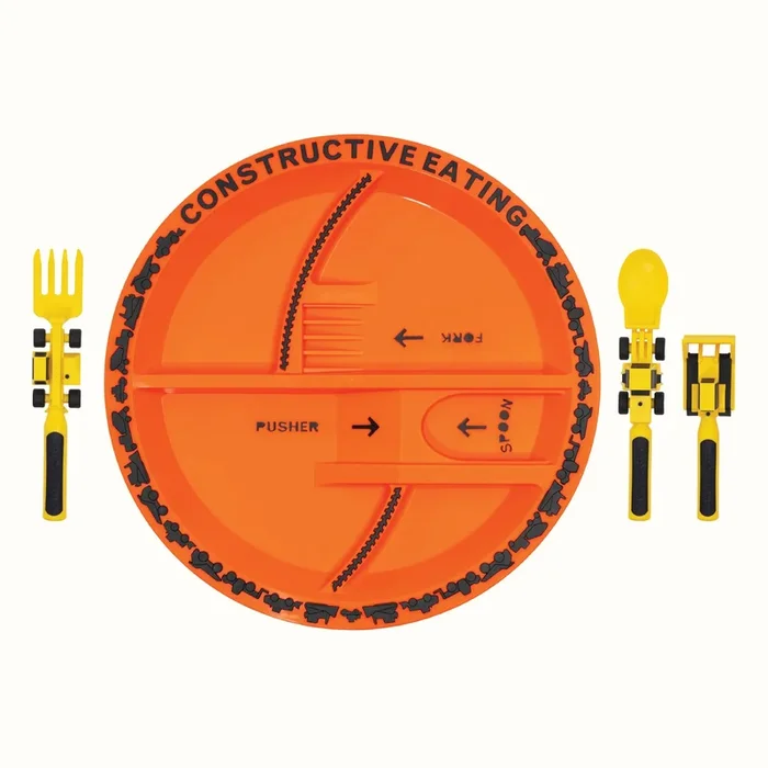 Construction Utensil and Plate Combo