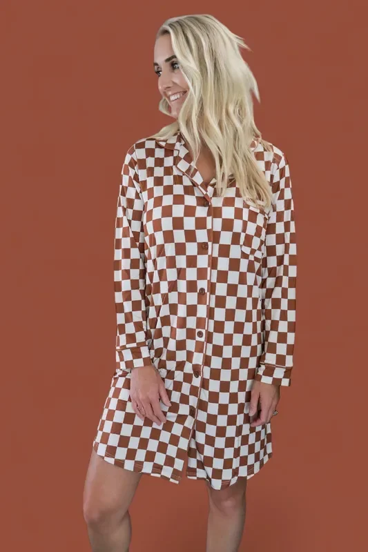 Copper Checkers Women’s Dream Gown