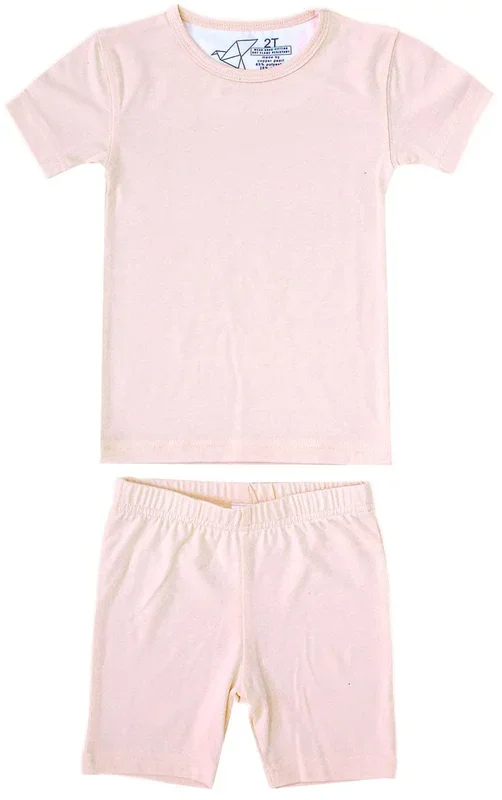 Copper Pearl 2 Piece Short Sleeve Pajamas – Blush, 12M