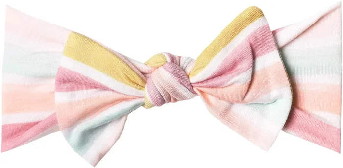 Copper Pearl Knit Headband Bow – Belle