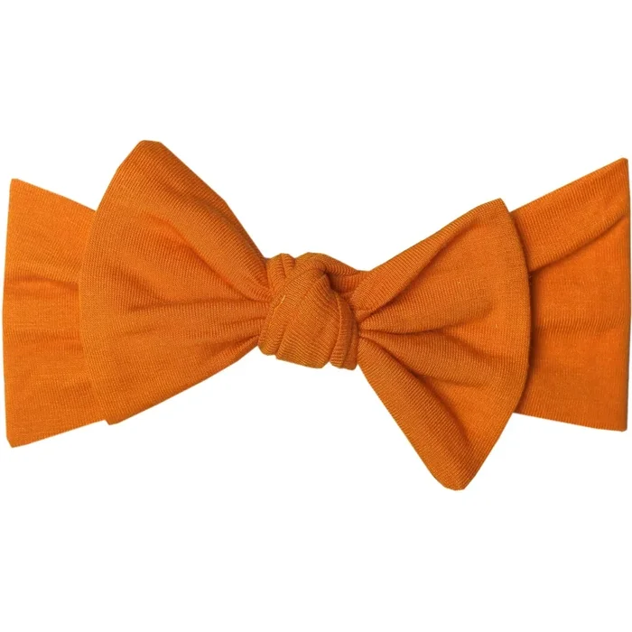 Copper Pearl Knit Headband Bow | Blaze