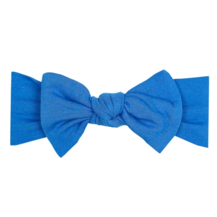 Copper Pearl Knit Headband Bow | Blueberry