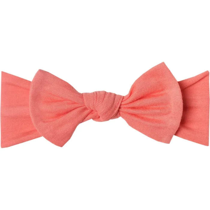 Copper Pearl Knit Headband Bow | Stella