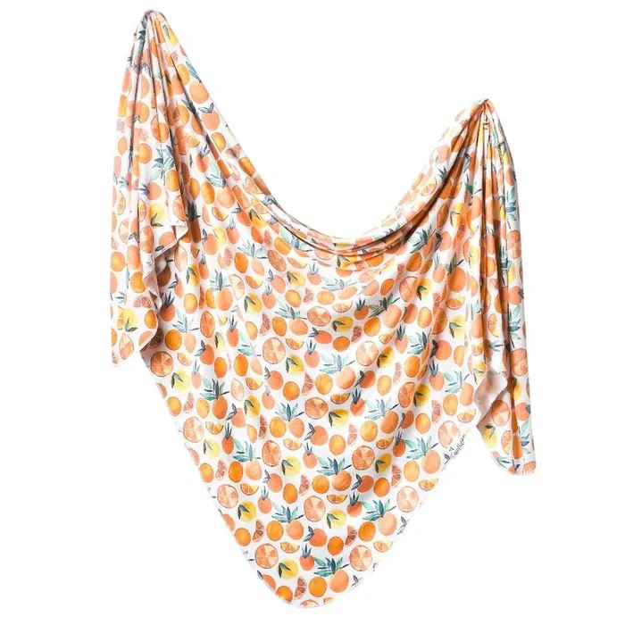 Copper Pearl Knit Swaddle Blanket – Citrus