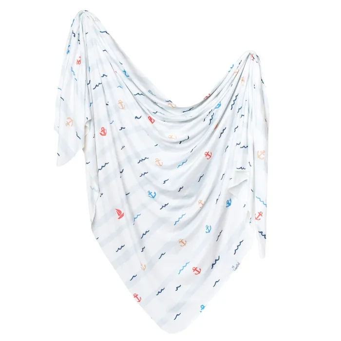 Copper Pearl Knit Swaddle Blanket | Newport