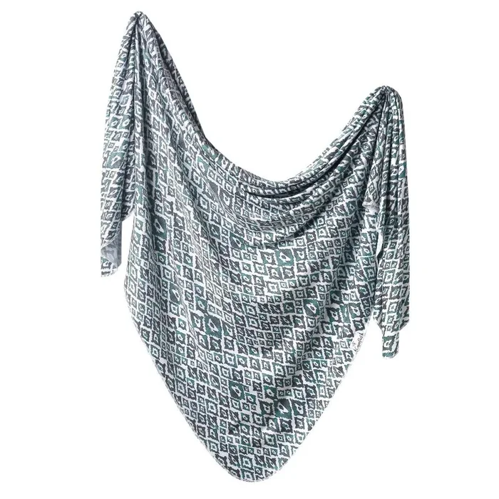 Copper Pearl Knit Swaddle Blanket | Topaz