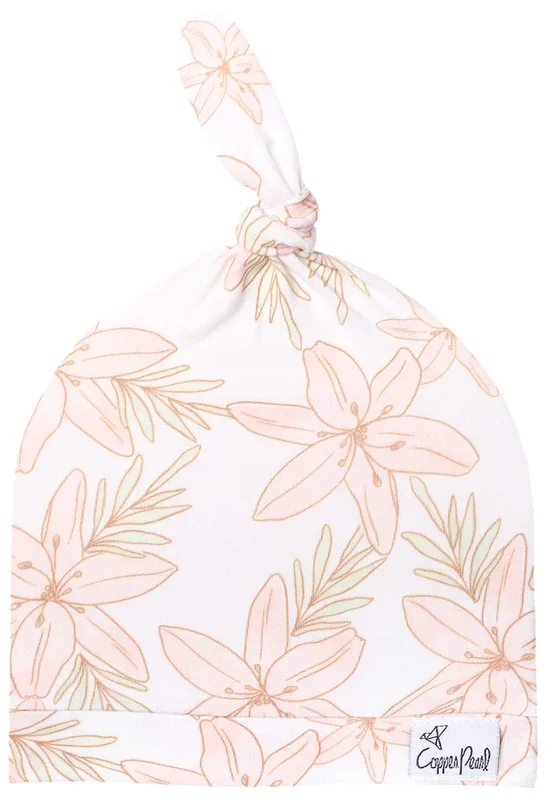 Copper Pearl Newborn Top Knot Hat – Kiana