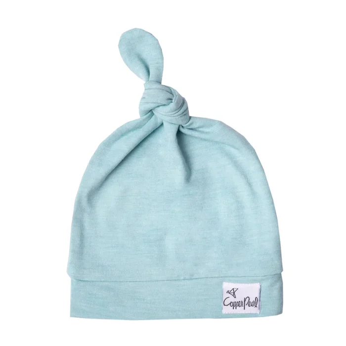 Copper Pearl Newborn Top Knot Hat – Sonny