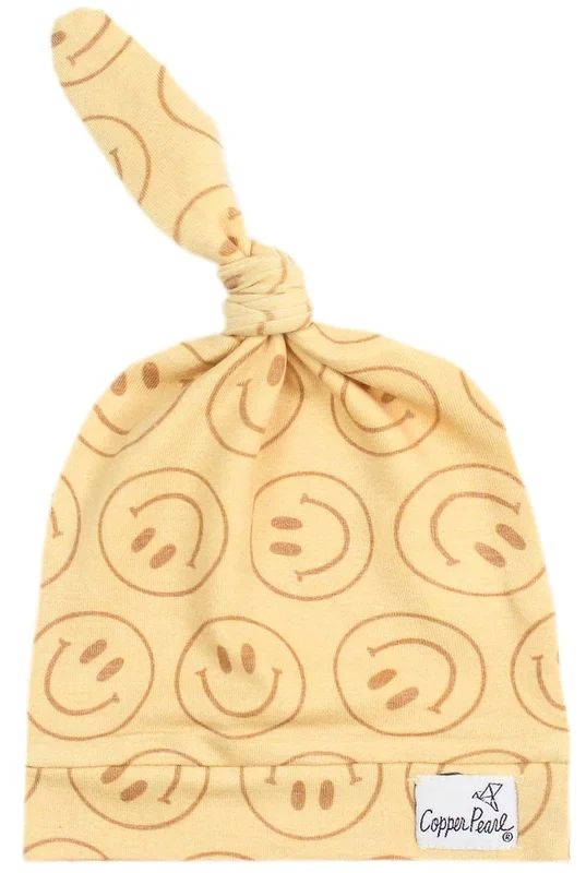 Copper Pearl Newborn Top Knot Hat – Vance