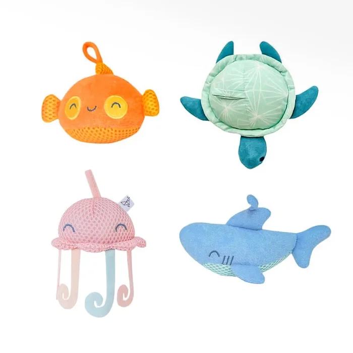 Copper Pearl Plush Bath Toy Set | Oceana