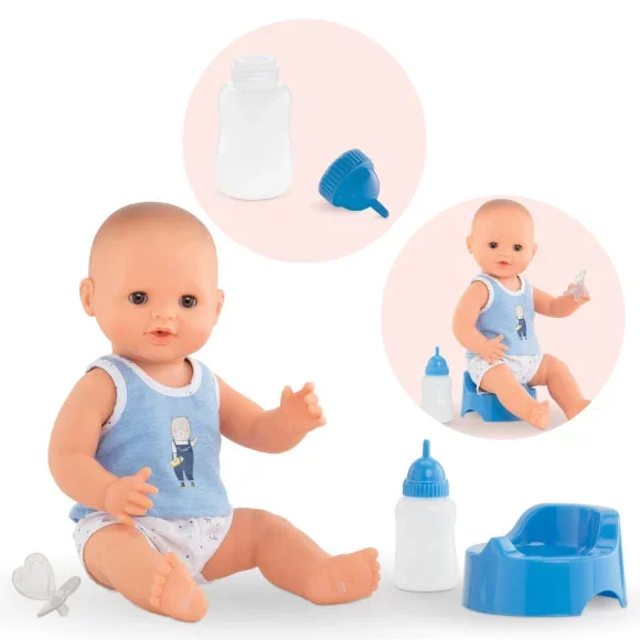 Corolle Paul 14″ Drink and Wet Bath Doll