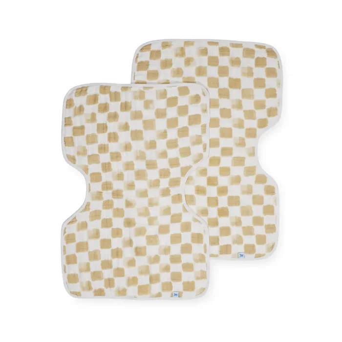 Cotton Muslin Burp Cloth 2 Pack – Adobe Checker