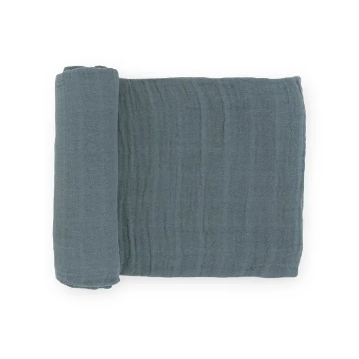 Cotton Muslin Swaddle Blanket – Sea