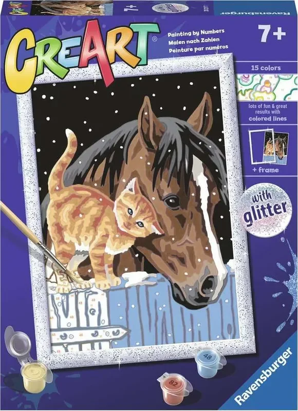 CreArt: Stable Friends 7×9 Paint by Number