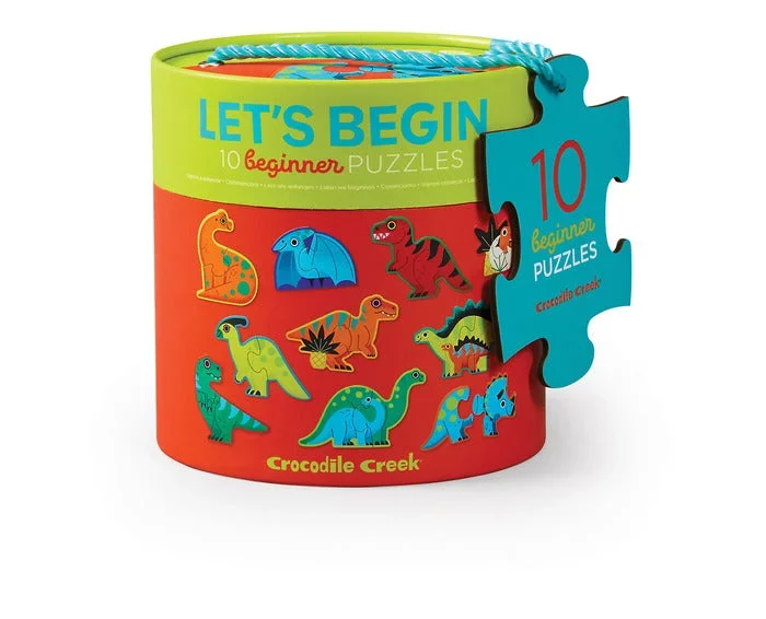 Crocodile Creek 2 Piece Let’s Begin Puzzles | Dinosaur