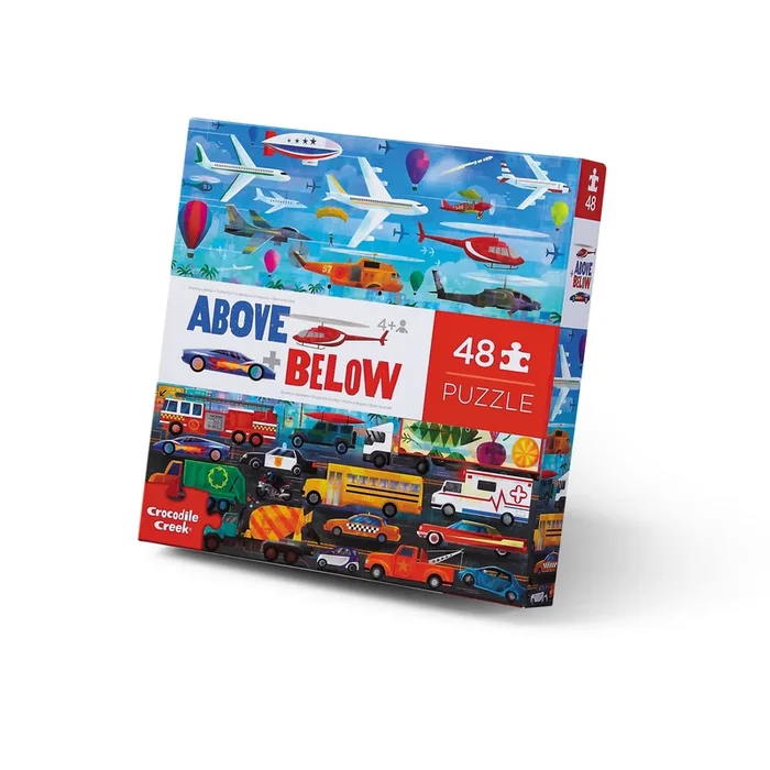 Crocodile Creek 48 PC Above & Below Puzzle | Things That Go