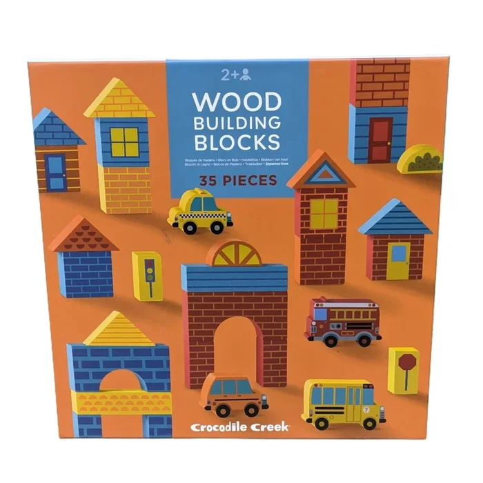 Crocodile Creek Wood Building Blocks | Busy City