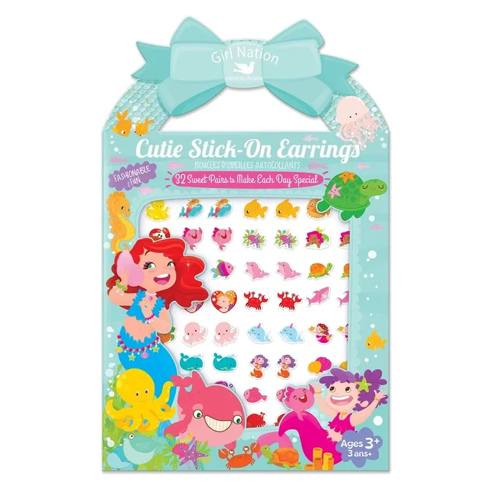 Cutie Stick-On Earrings – Mermaid & Friends