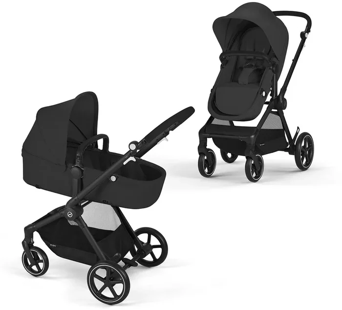 Cybex EOS 2-in-1 Stroller – Moon Black