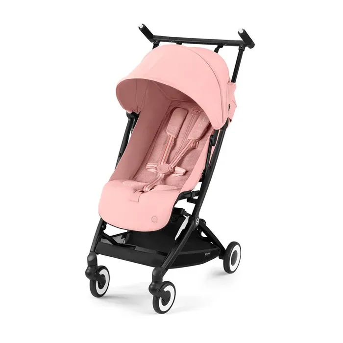 CYBEX Libelle 2 Stroller – Black Frame with Candy Pink Seat