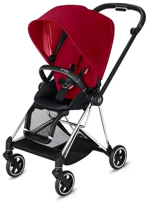 Cybex OPEN BOX Mios 2 Complete Stroller – Chrome/Black/True Red