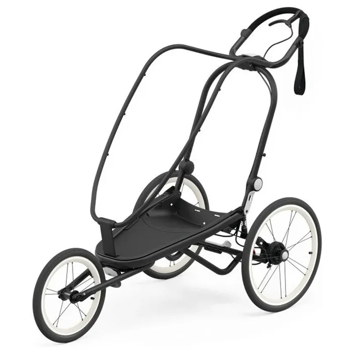CYBEX Zeno Jogging Stroller Frame – Black with Black Details