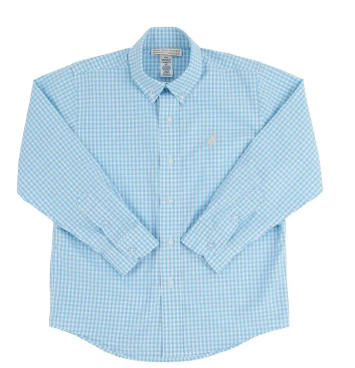 Dean’s List Dress Shirt | Blue Mini Gingham