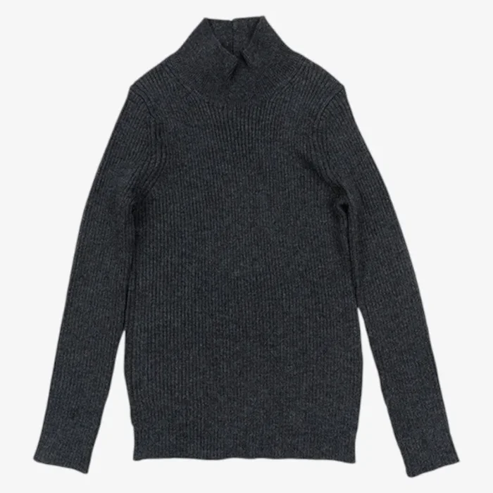 Dean Basic Turtleneck – Charcoal