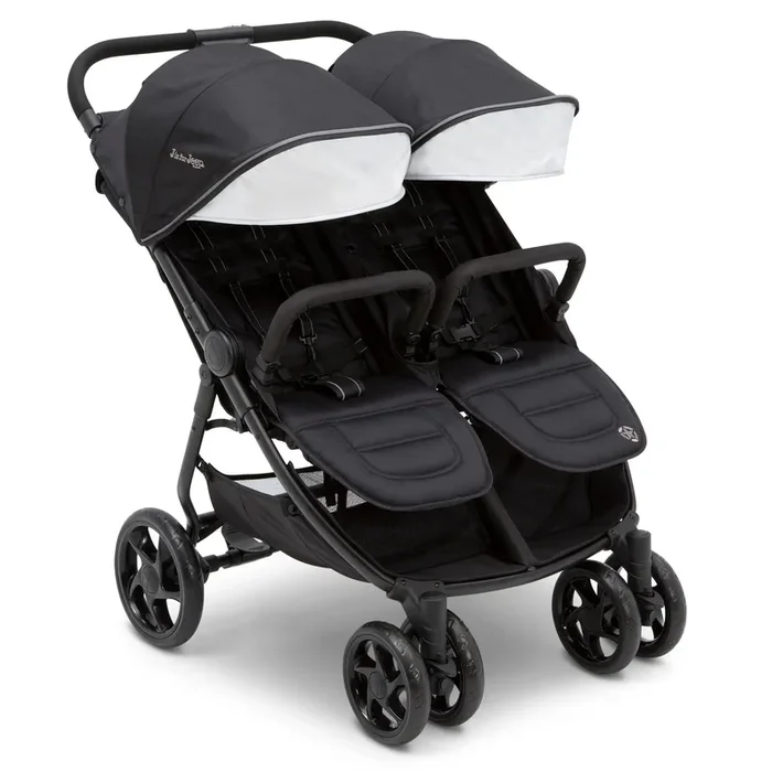 Destination Ultralight Side-by-Side Double Stroller – Midnight Black (See Description)